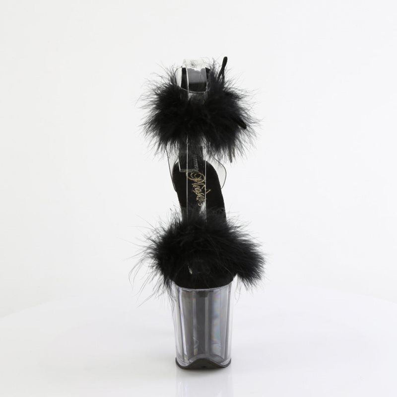 Pleaser Flamingo-824F Hakken Dames Zwart | BELGIE BEGBCFJW