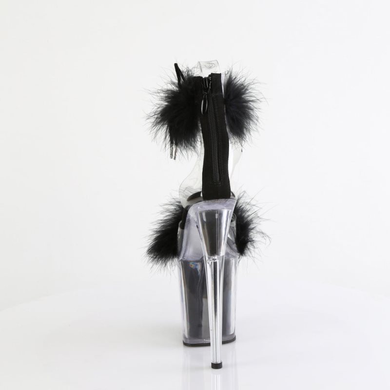 Pleaser Flamingo-824F Hakken Dames Zwart | BELGIE BEGBCFJW
