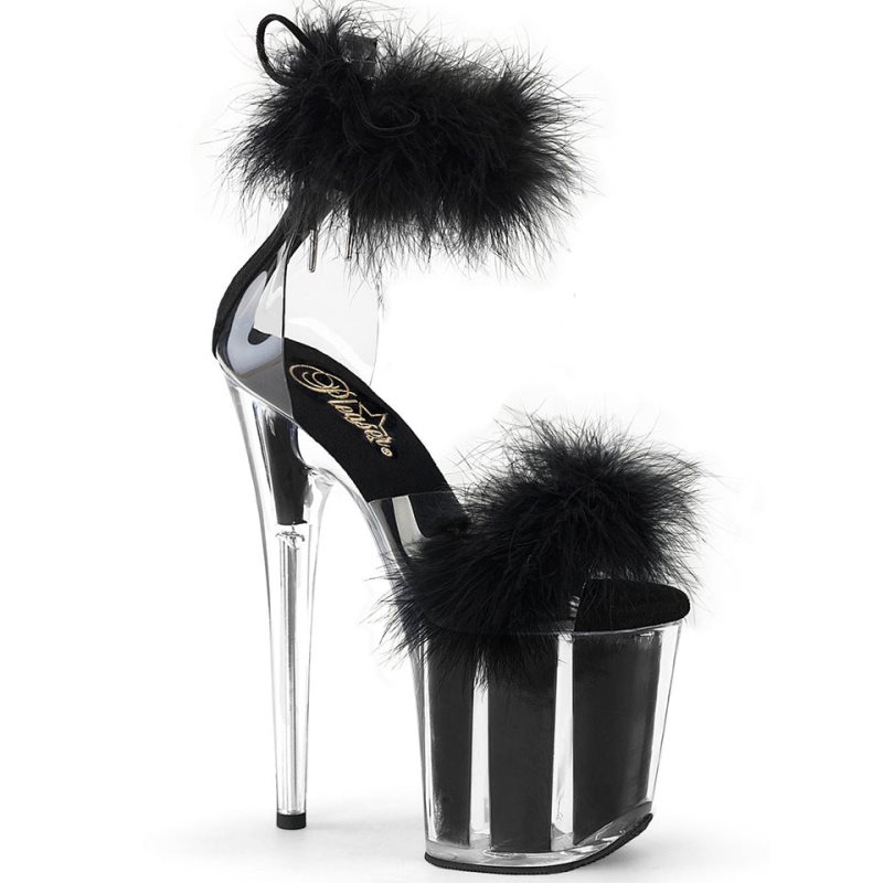 Pleaser Flamingo-824F Hakken Dames Zwart | BELGIE BEGBCFJW