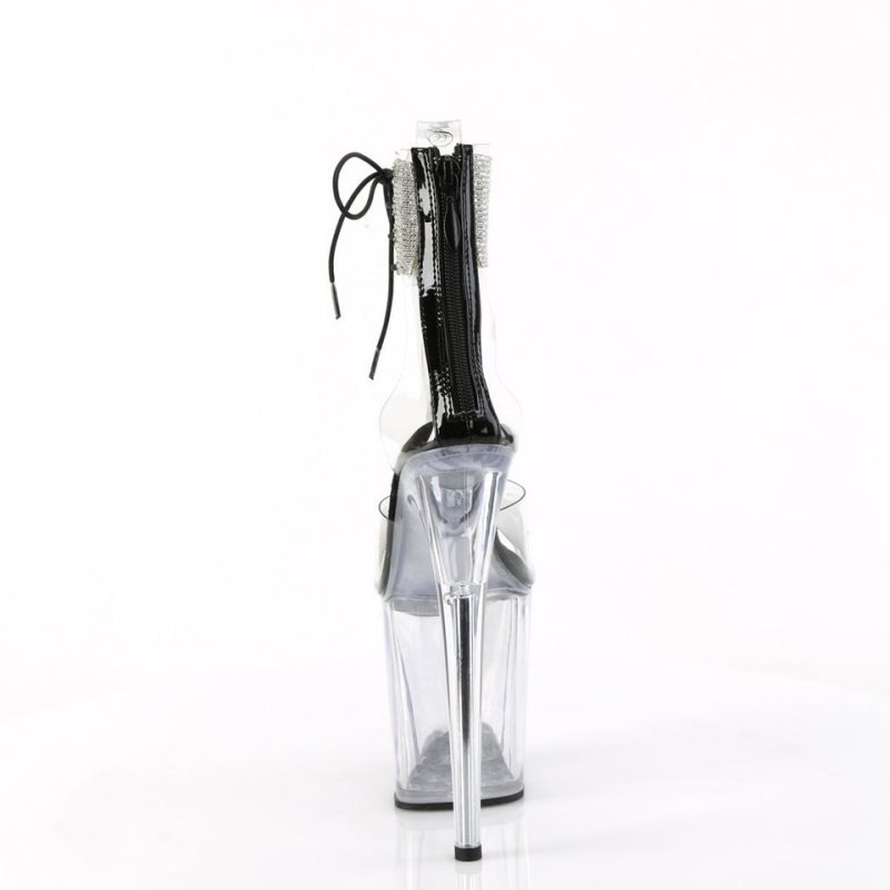 Pleaser Flamingo-824RS Hakken Dames Zwart | BELGIE BELWGFKR