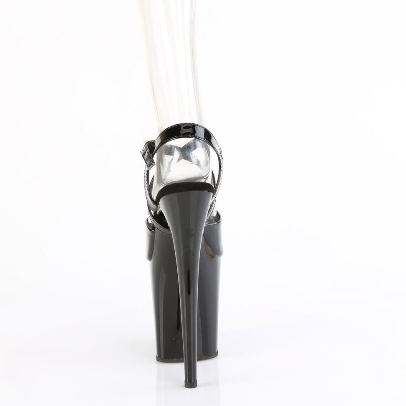 Pleaser Flamingo-824 Hakken Dames Zwart | BELGIE BEPINFSU