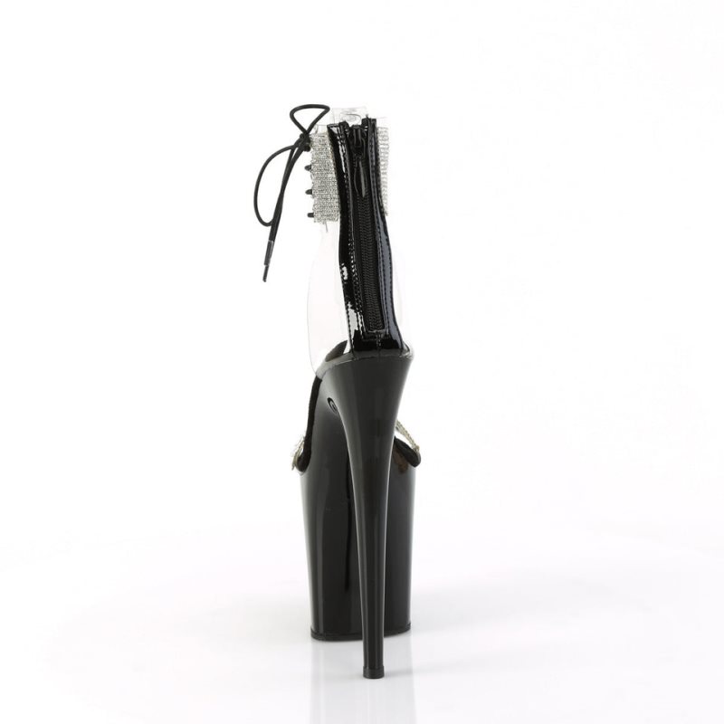 Pleaser Flamingo-827RS Hakken Dames Zwart | BELGIE BEZJQMVX