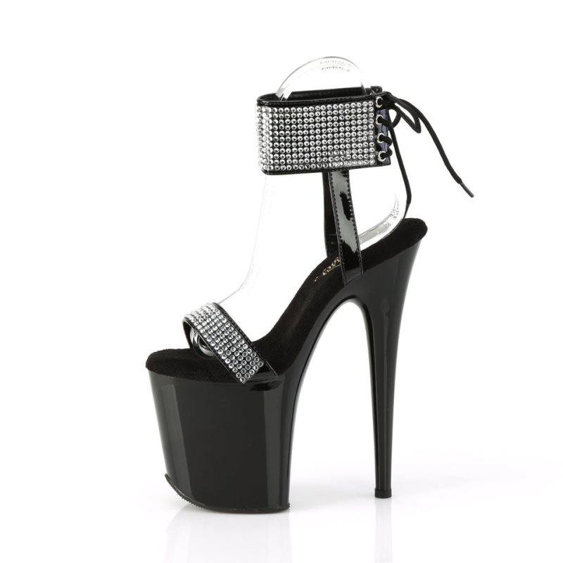 Pleaser Flamingo-870 Hakken Dames Zwart | BELGIE BESVKPEZ