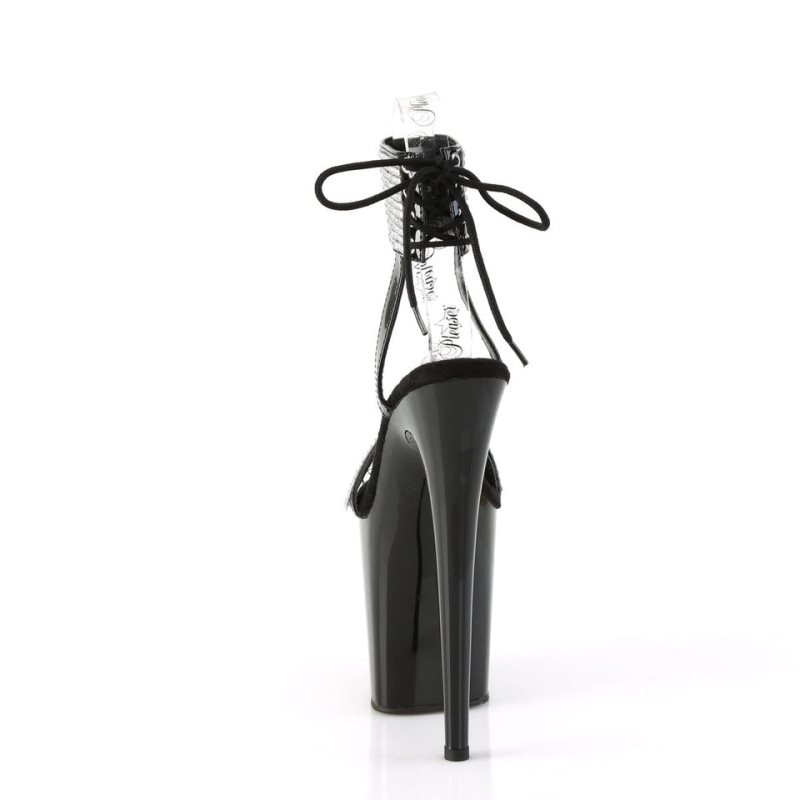 Pleaser Flamingo-870 Hakken Dames Zwart | BELGIE BESVKPEZ