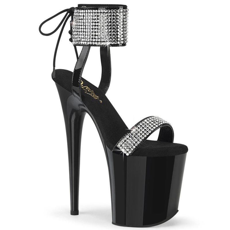Pleaser Flamingo-870 Hakken Dames Zwart | BELGIE BESVKPEZ