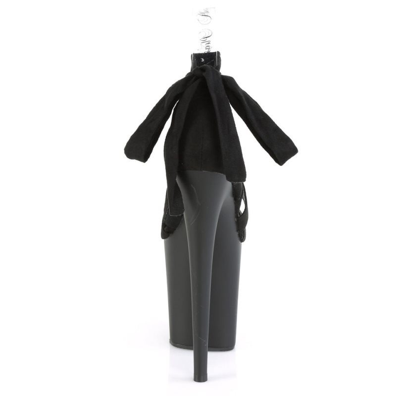 Pleaser Flamingo-876 Suede Hakken Dames Zwart | BELGIE BERXOMKV