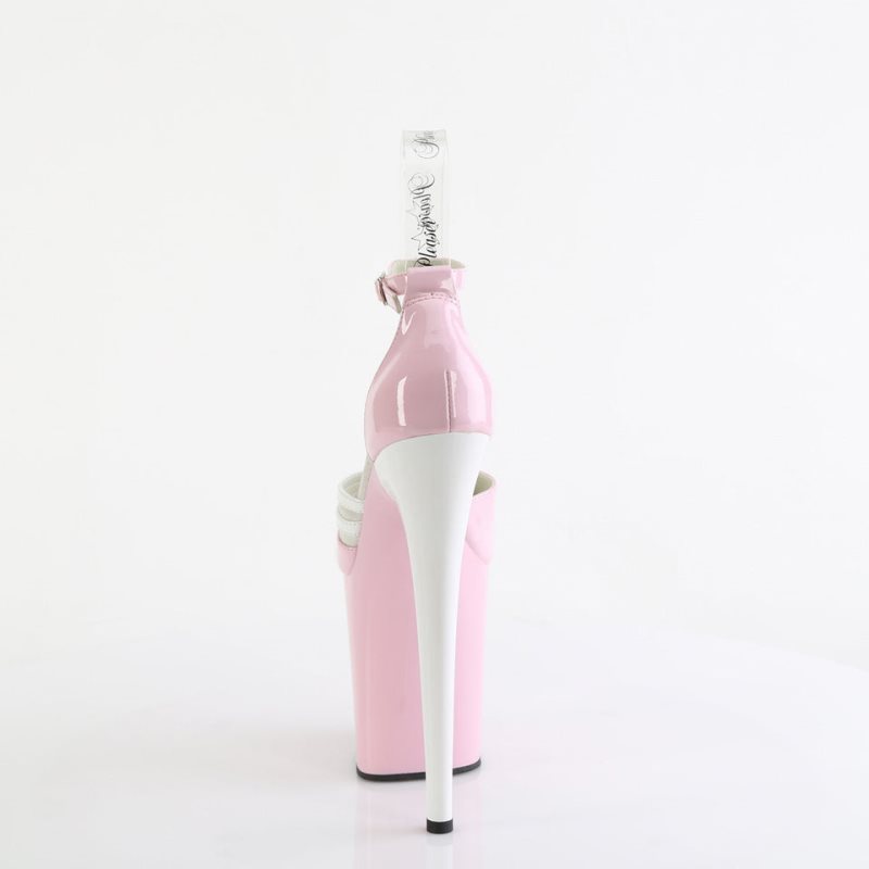 Pleaser Flamingo-884 Hakken Dames Roze Wit | BELGIE BERFXJEB