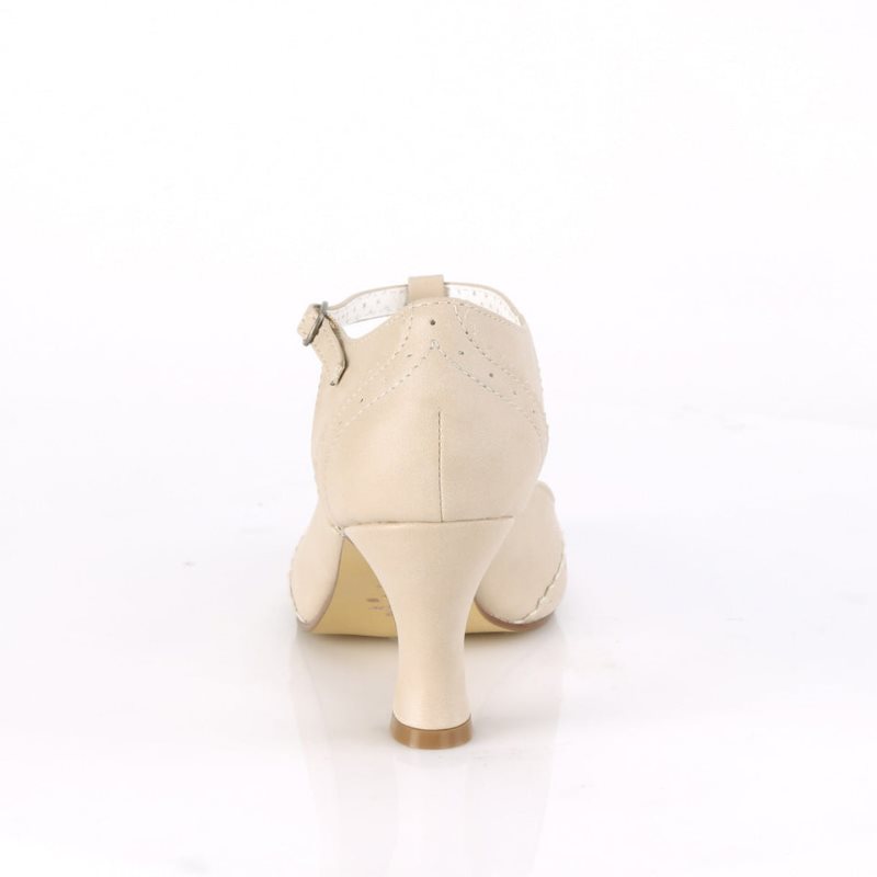 Pleaser Flapper-26 Hakken Dames Beige | BELGIE BESCOXDJ