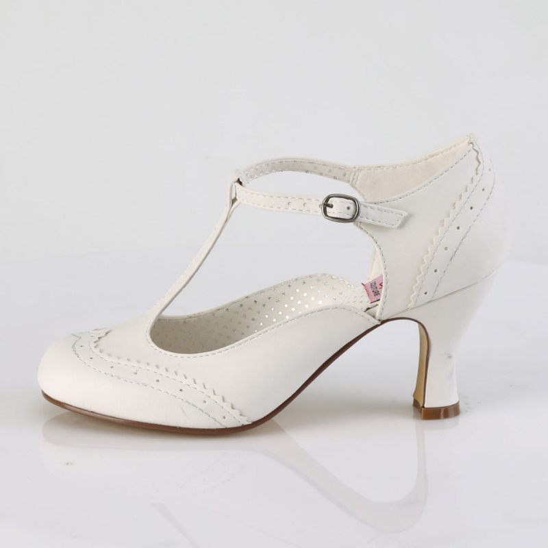 Pleaser Flapper-26 Hakken Dames Wit | BELGIE BEZYXQKL