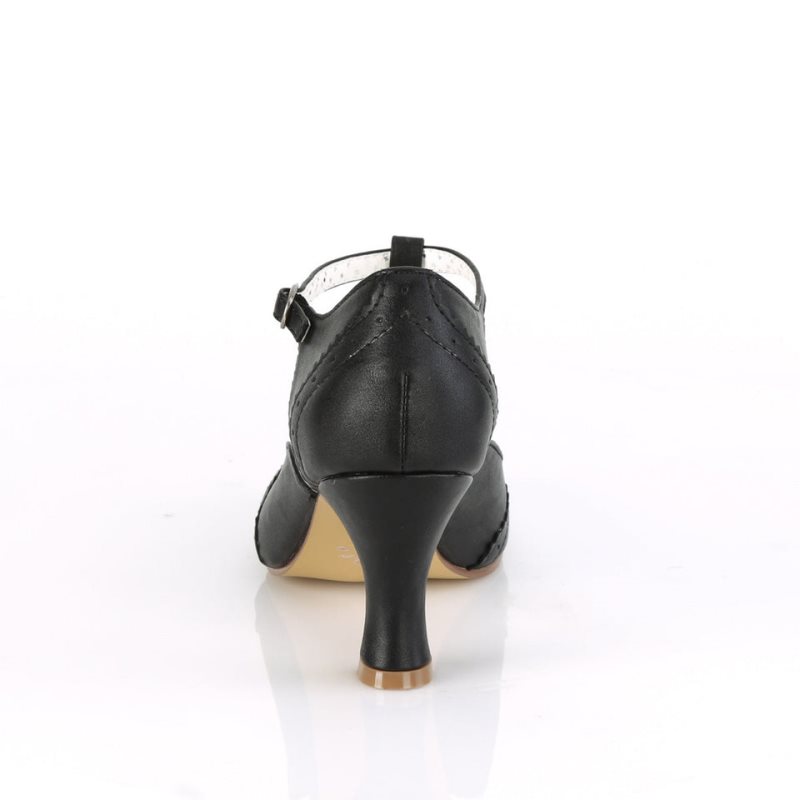 Pleaser Flapper-26 Hakken Dames Zwart | BELGIE BEOIZWLB