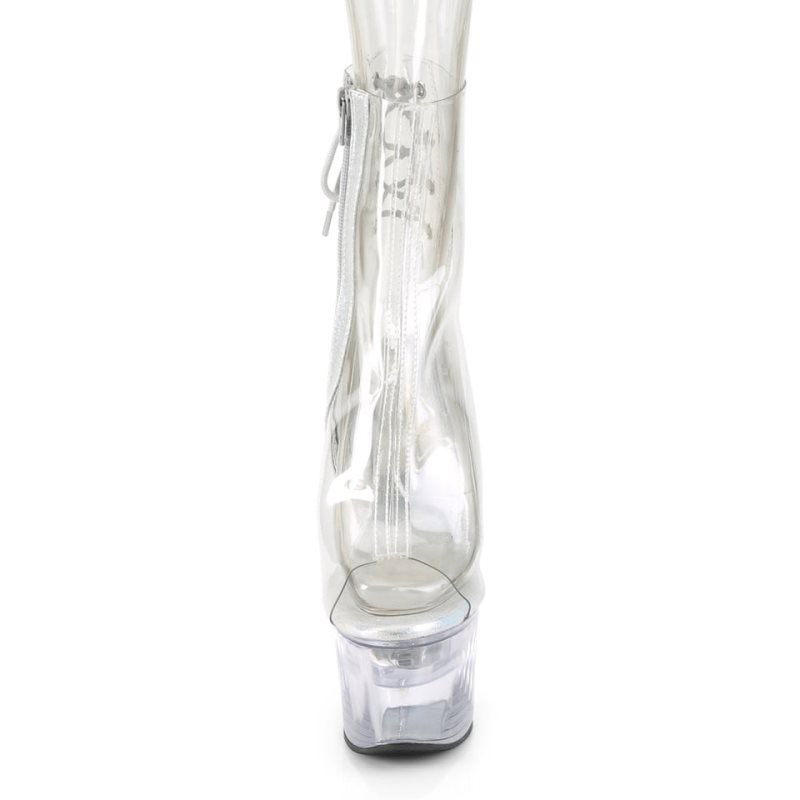 Pleaser Flashdance-1018C-7 Laarzen Dames Clear | BELGIE BEQDARTI