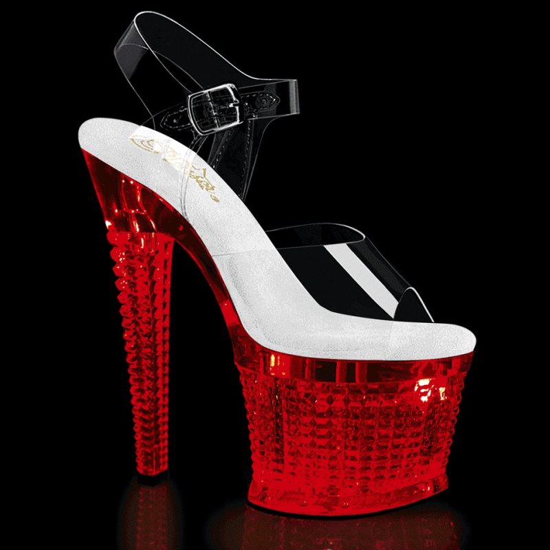 Pleaser Flashdance-708SPEC Hakken Dames Clear | BELGIE BENKEMGX