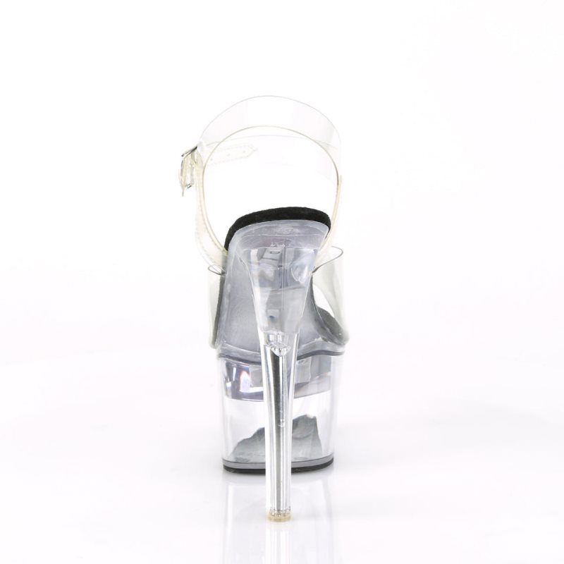 Pleaser Flashdance-708 Hakken Dames Zwart | BELGIE BETXSBIL