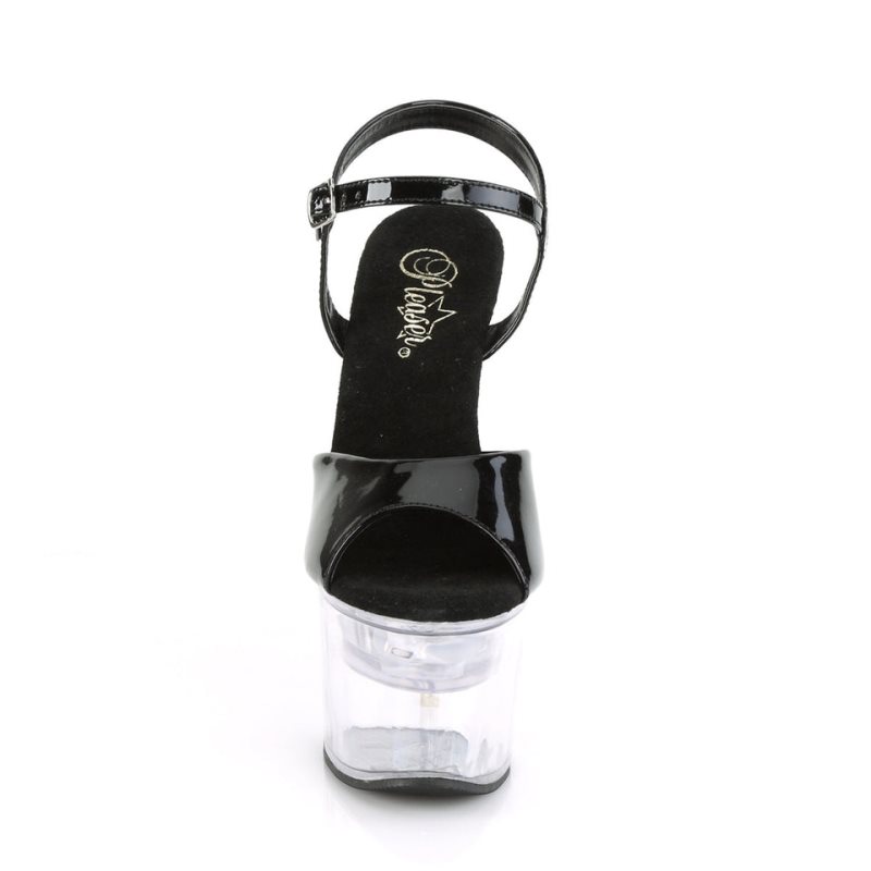 Pleaser Flashdance-709 Hakken Dames Zwart | BELGIE BEIROSWJ