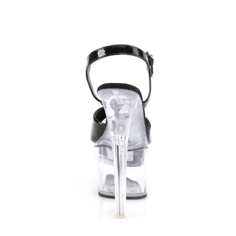 Pleaser Flashdance-709 Hakken Dames Zwart | BELGIE BEIROSWJ