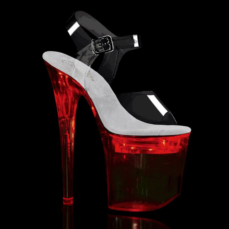 Pleaser Flashdance-808 Hakken Dames Clear | BELGIE BEYMUOIG