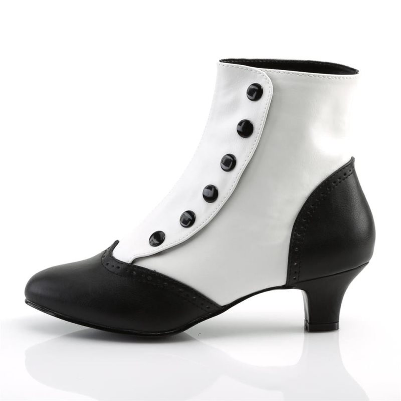 Pleaser Flora-1023 Vegan Leather Laarzen Dames Wit | BELGIE BEIAZNJF