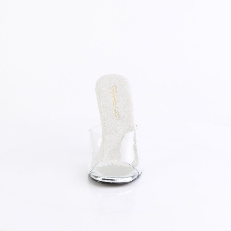 Pleaser Gala-01DM Badslippers Dames Zilver | BELGIE BEYBGTIJ