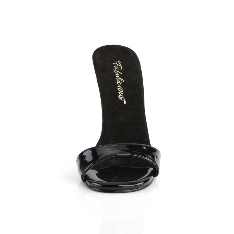 Pleaser Gala-01S Badslippers Dames Zwart | BELGIE BEGFSQZP