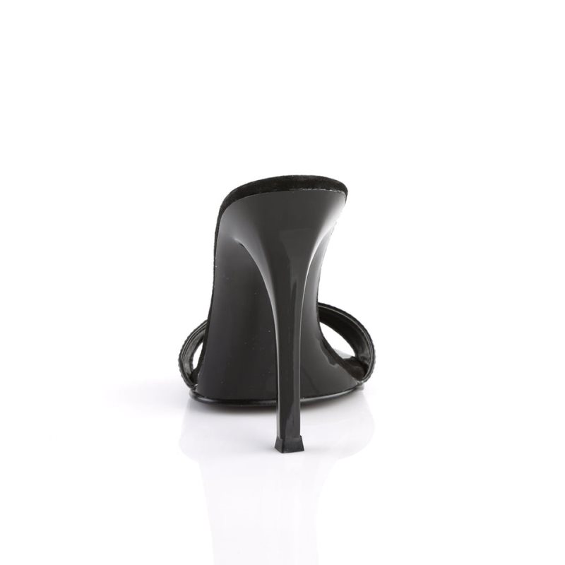 Pleaser Gala-01S Badslippers Dames Zwart | BELGIE BEGFSQZP