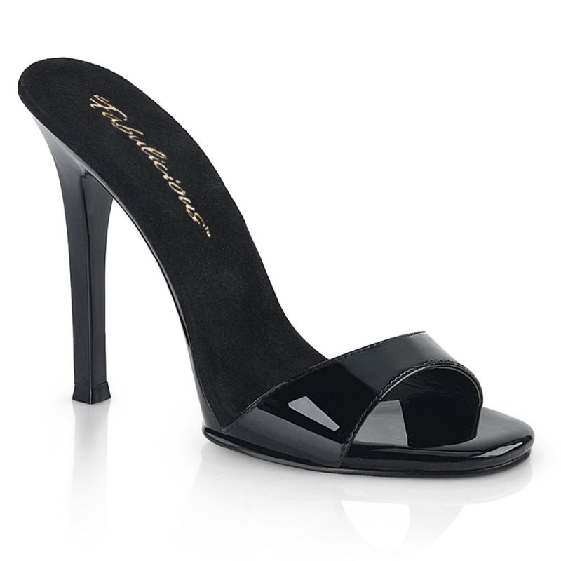 Pleaser Gala-01S Badslippers Dames Zwart | BELGIE BEGFSQZP