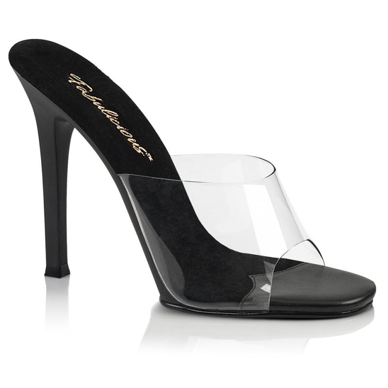 Pleaser Gala-01 Badslippers Dames Zwart | BELGIE BEPKGCTR