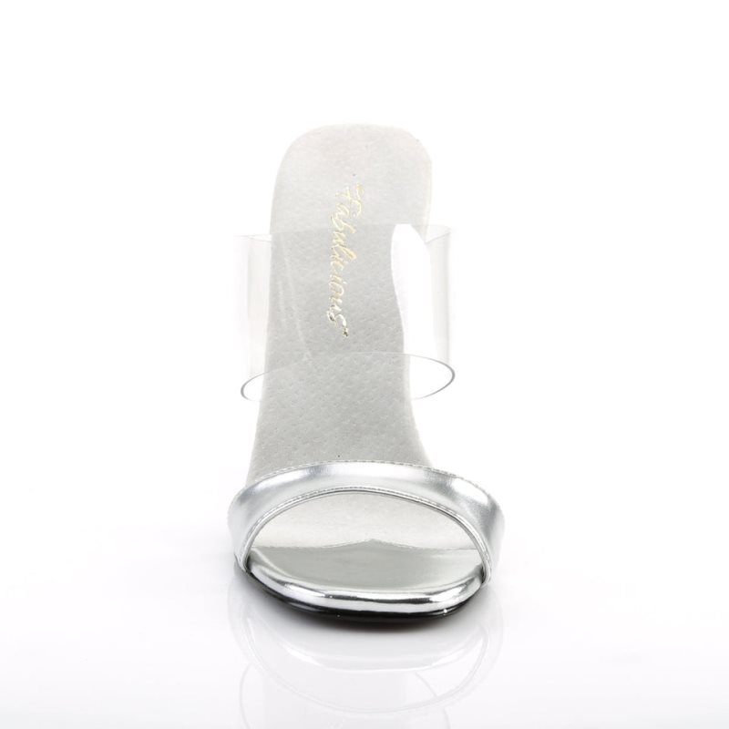 Pleaser Gala-02L Badslippers Dames Zilver | BELGIE BEIUFMLX
