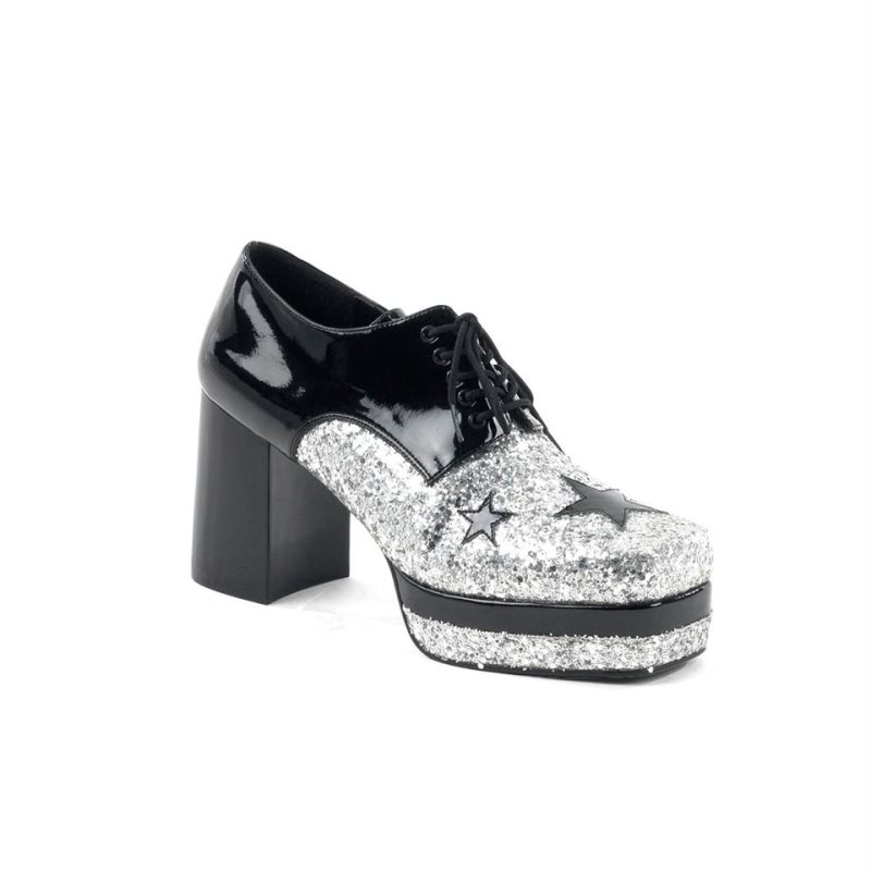 Pleaser Glamrock-02 Enkellaarzen Dames Zwart | BELGIE BENVKMJY