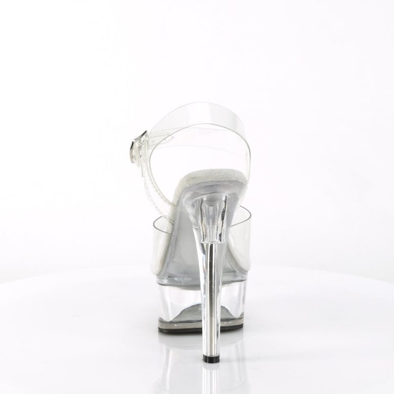 Pleaser Gleam-608 Hakken Dames Clear | BELGIE BEALRGSK
