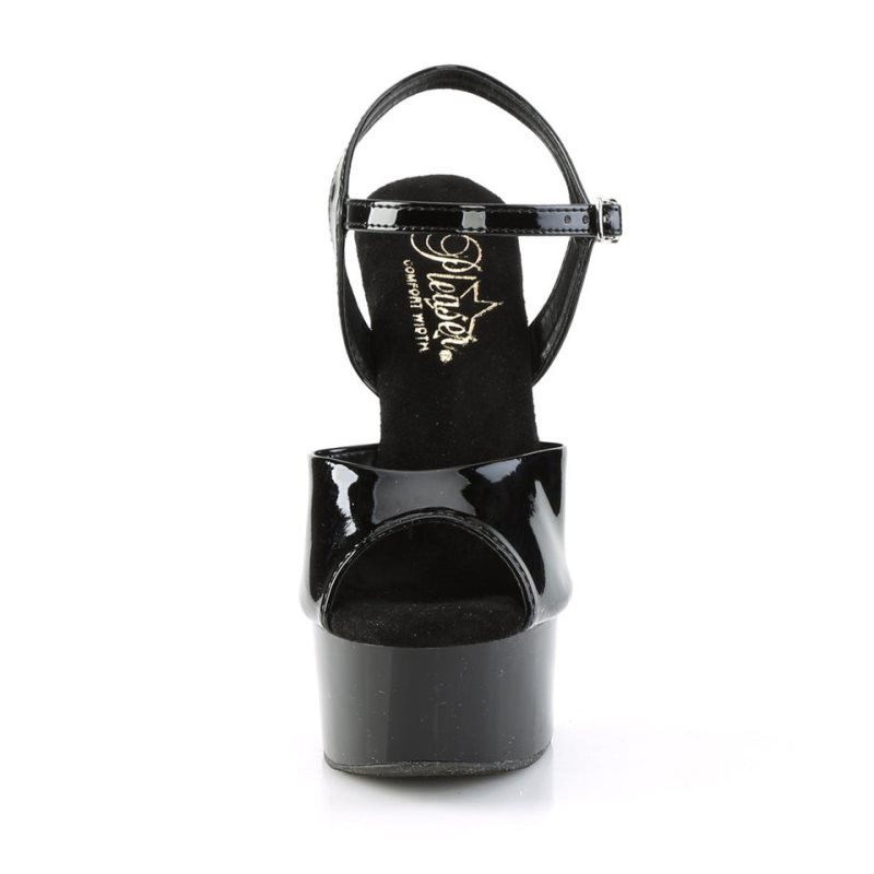 Pleaser Gleam-609 Hakken Dames Zwart | BELGIE BEEISMXQ