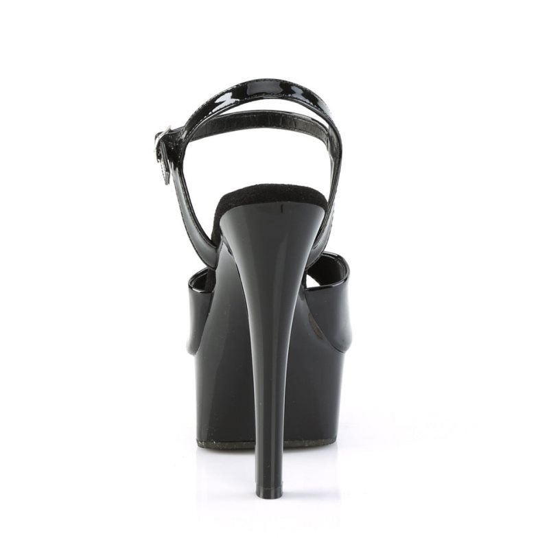 Pleaser Gleam-609 Hakken Dames Zwart | BELGIE BEEISMXQ