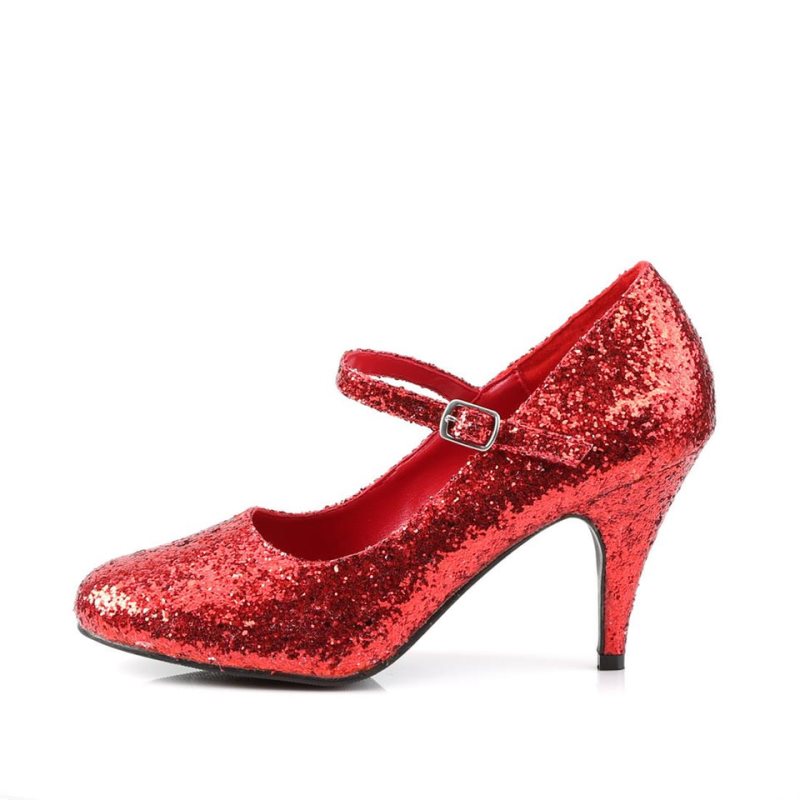 Pleaser Glinda-50G Hakken Dames Rood | BELGIE BEKRFNOT