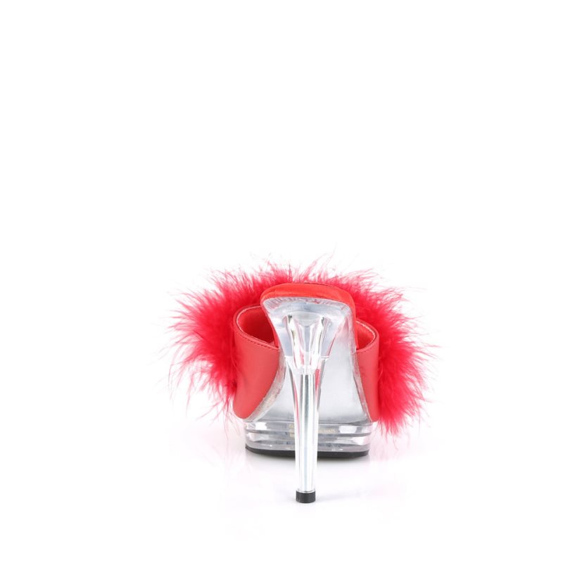 Pleaser Glory-501F-8 Badslippers Dames Rood | BELGIE BEGWOYLK