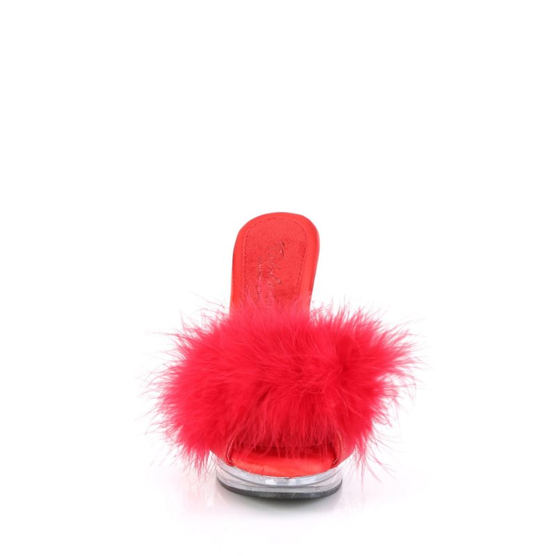 Pleaser Glory-501F-8 Badslippers Dames Rood | BELGIE BEGWOYLK