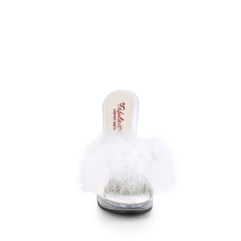 Pleaser Glory-501F-8 Badslippers Dames Wit | BELGIE BEWSAPBU