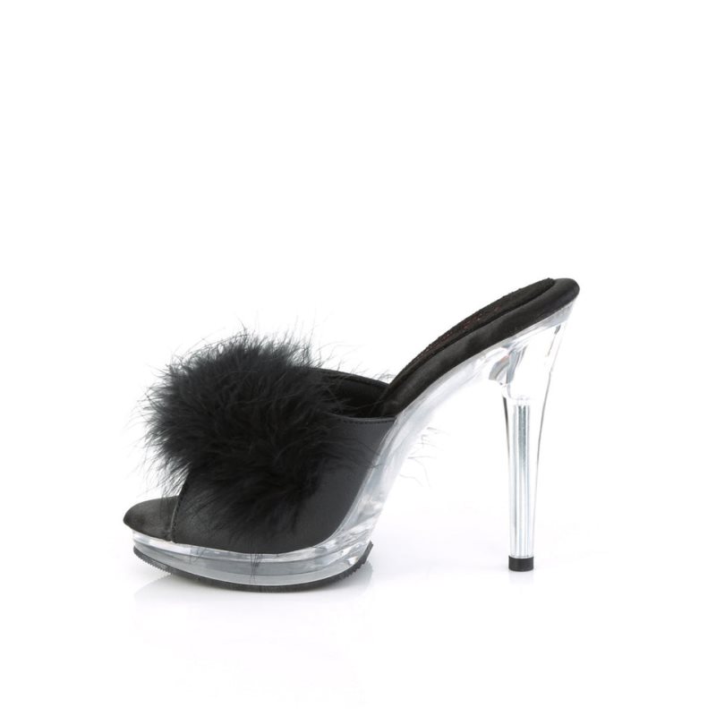 Pleaser Glory-501F-8 Badslippers Dames Zwart | BELGIE BELYISZQ