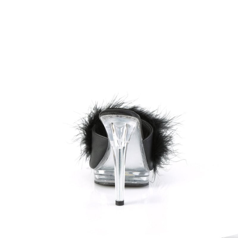 Pleaser Glory-501F-8 Badslippers Dames Zwart | BELGIE BELYISZQ