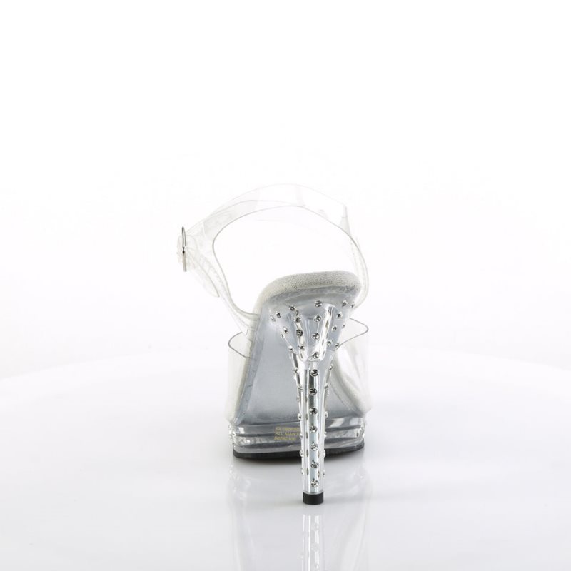 Pleaser Glory-508SDT Hakken Dames Clear | BELGIE BECAFTHN