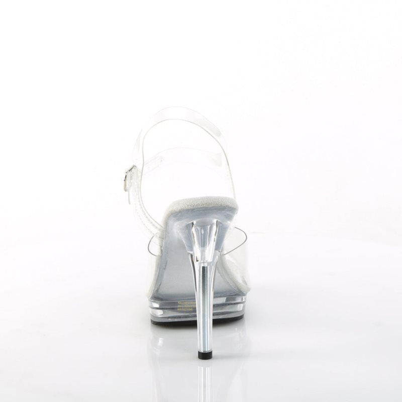 Pleaser Glory-508 Hakken Dames Clear | BELGIE BEAWIHQO