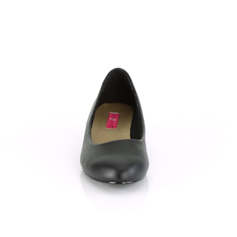 Pleaser Gwen-01 Vegan Leather Hakken Dames Zwart | BELGIE BEFOJHUR