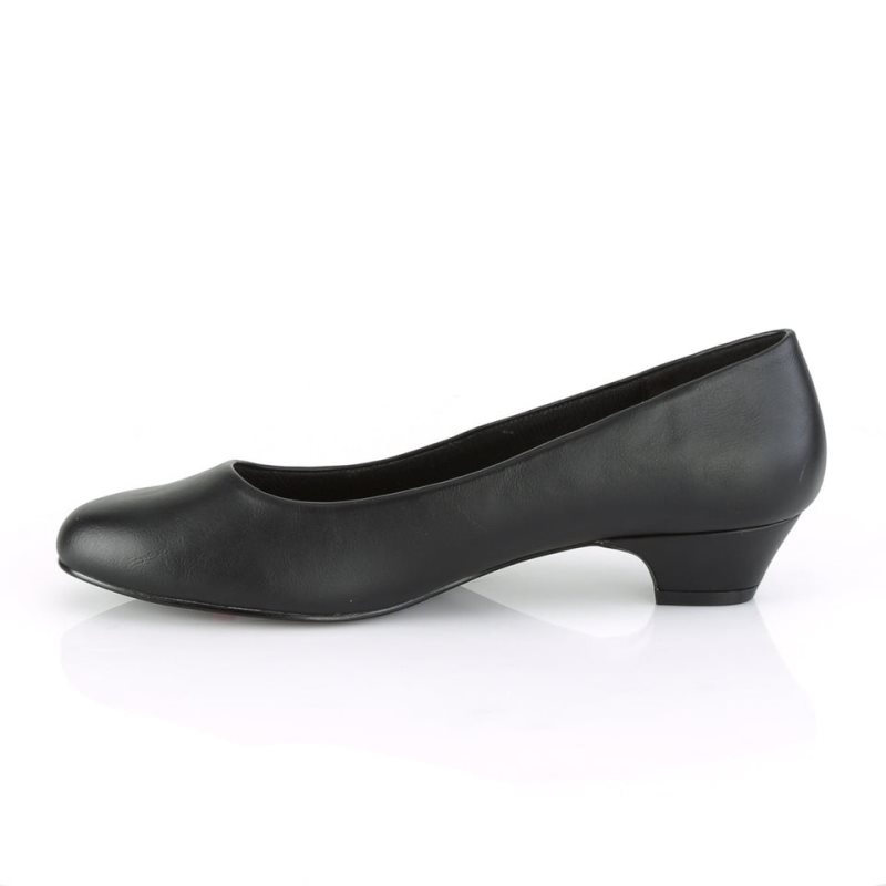 Pleaser Gwen-01 Vegan Leather Hakken Dames Zwart | BELGIE BEFOJHUR