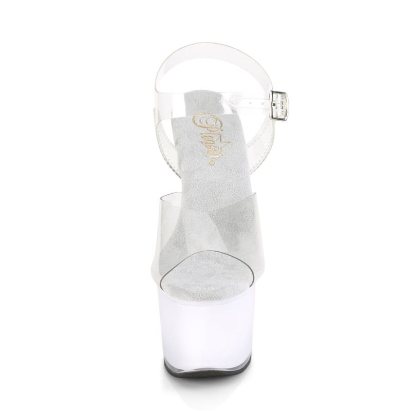 Pleaser Illuminator-708 Hakken Dames Wit | BELGIE BENTECMH