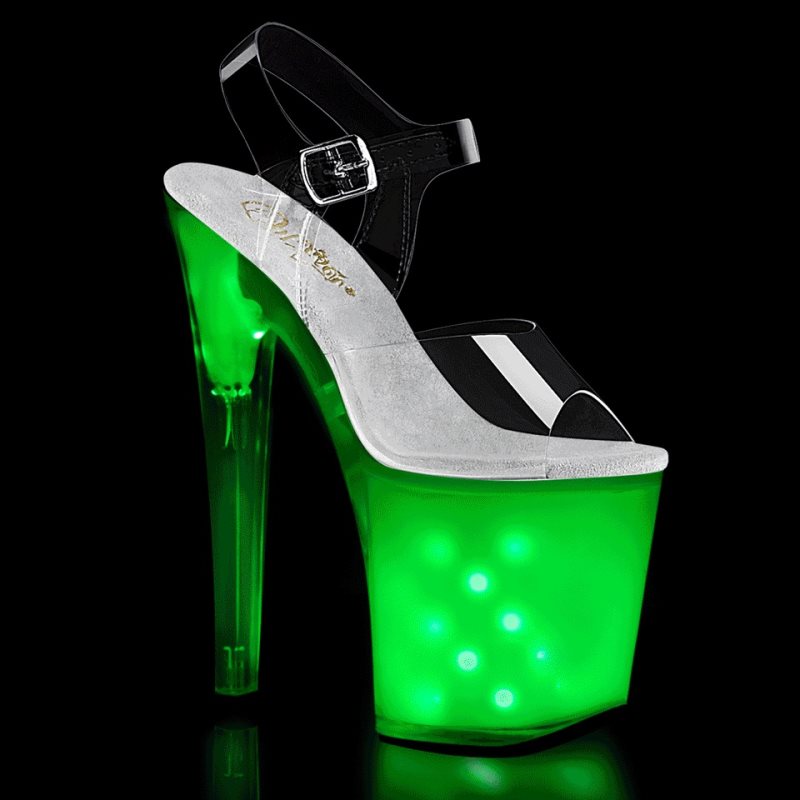 Pleaser Illuminator-808 Hakken Dames Wit | BELGIE BENGZXQS