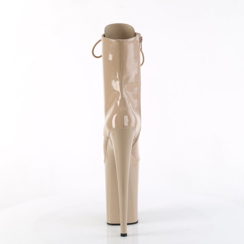 Pleaser Infinity-1020 Laarzen Dames Beige | BELGIE BENIYVLR