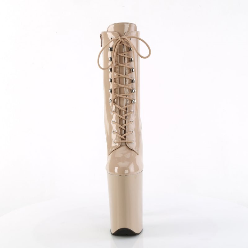 Pleaser Infinity-1020 Laarzen Dames Beige | BELGIE BENIYVLR
