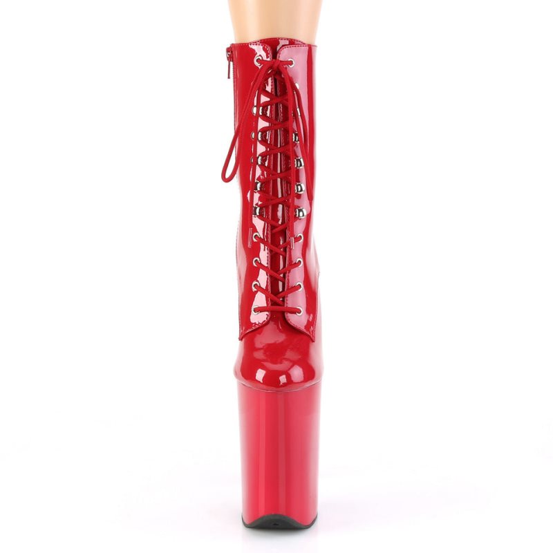 Pleaser Infinity-1020 Laarzen Dames Rood | BELGIE BESIYFPM