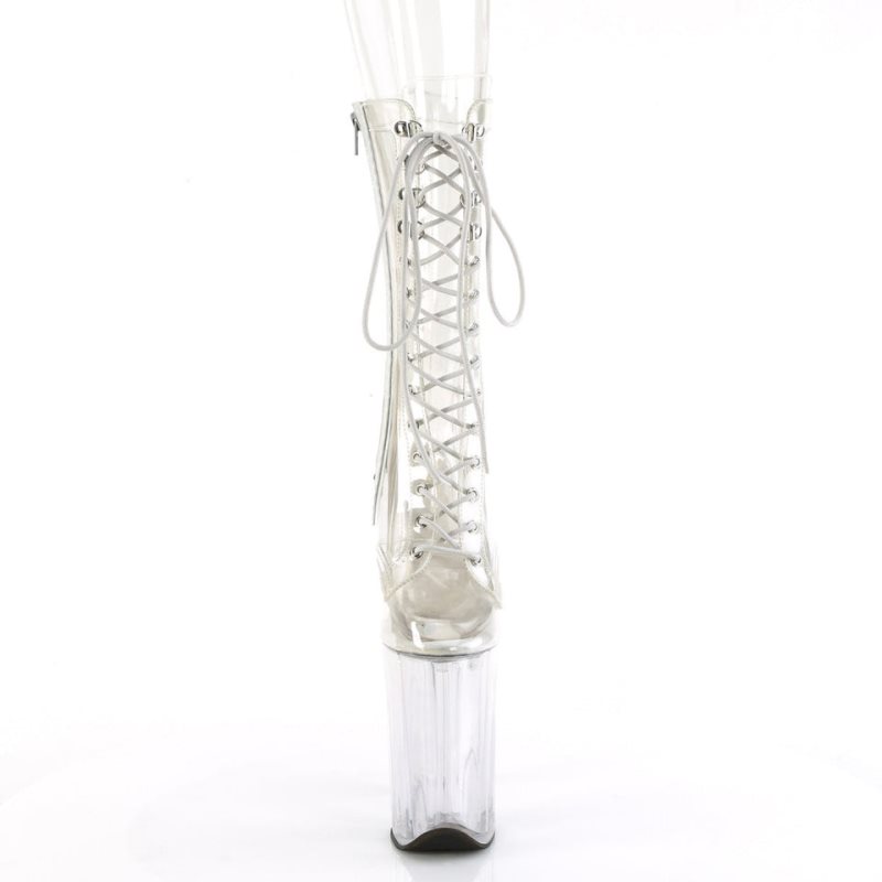 Pleaser Infinity-1050C Laarzen Dames Clear | BELGIE BEGJUEXK