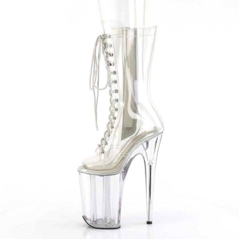 Pleaser Infinity-1050C Laarzen Dames Clear | BELGIE BEGJUEXK