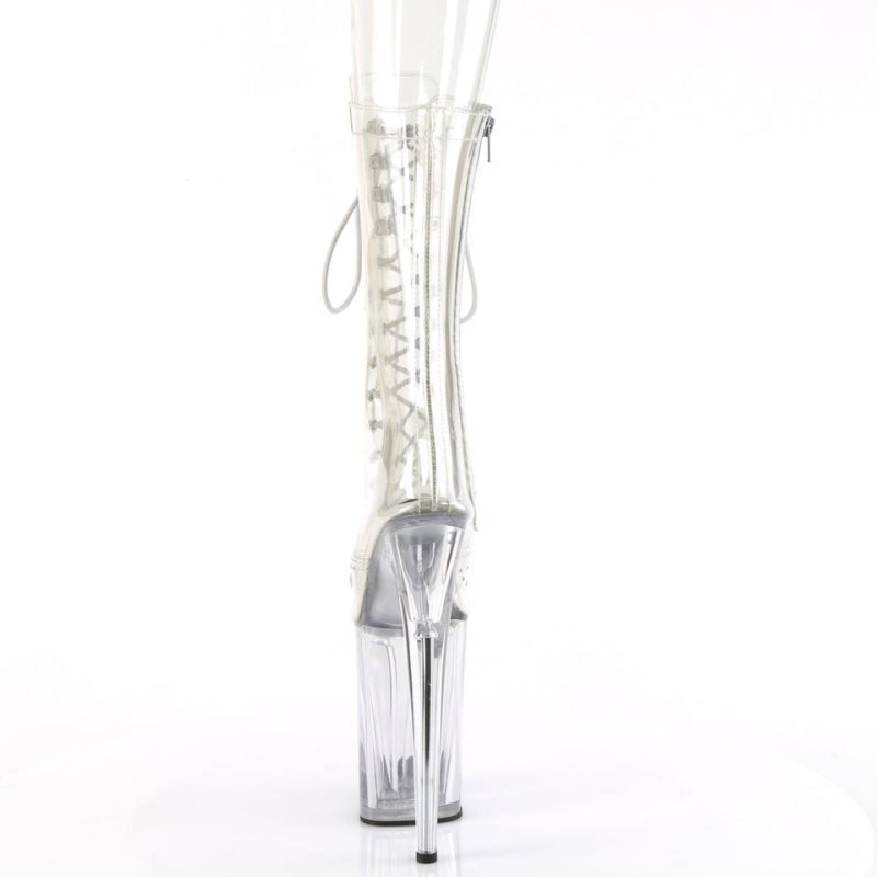 Pleaser Infinity-1050C Laarzen Dames Clear | BELGIE BEGJUEXK