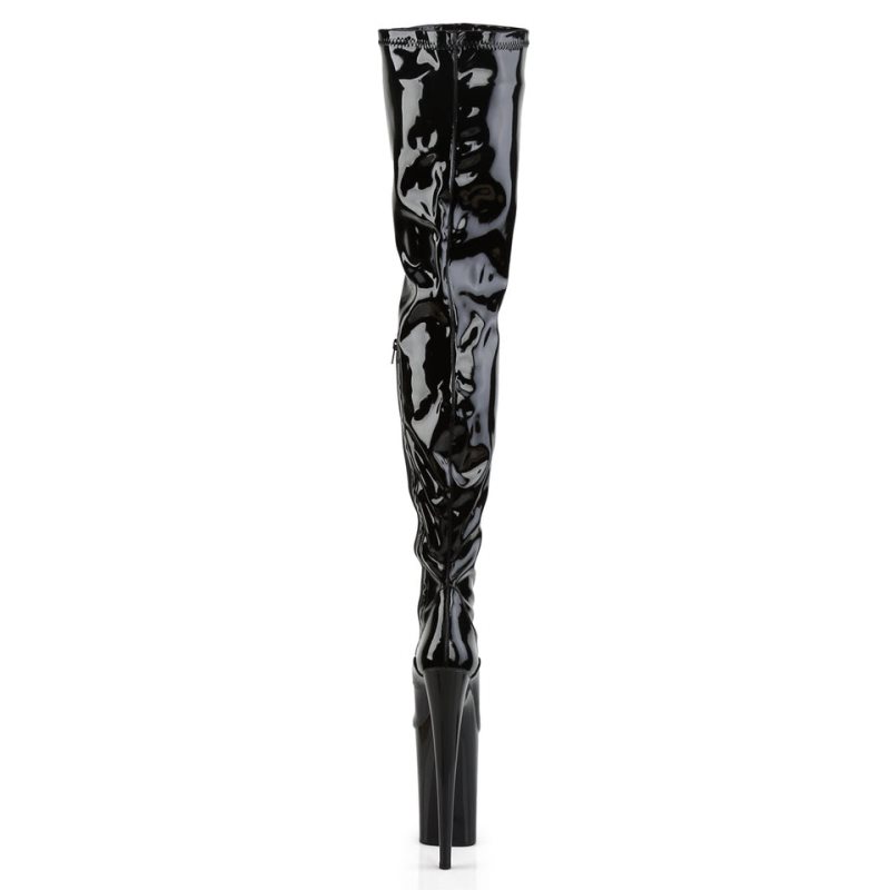 Pleaser Infinity-4000 Hoge Hakken Dames Zwart | BELGIE BEKFWJSM